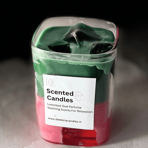 Iced Matcha Scented Candle – Smooth Oud Aroma | Deekshs Candles