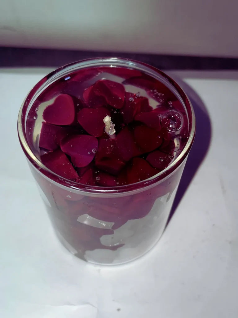 Sweetheart Candle | Scented Lovely Candle Jelly Candle Smooth Oud Aroma | 100% Pure Soya Wax