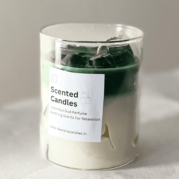 Jelly Candle Iced Matcha Scented Candle Jelly Candle Smooth Oud Aroma