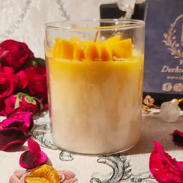 Flower Scented Candle | Pure Floral Essence | Luxurious Oud| 100% Soy Wax | 30+ Hour Burn | Deeksha Candles