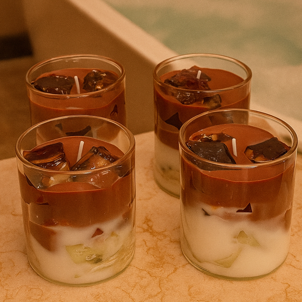 Iced Coffee Scented Candle – Premium Soy & Gel Wax | Coffee & Oud Fragrance | Perfect for Gifting & Home Decor