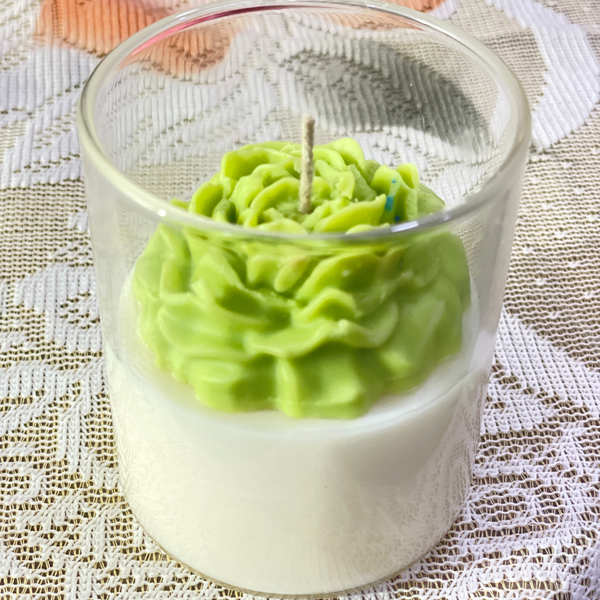 Green Rose Candle Scented Lovely Candle Smooth Oud Aroma | Scented Candle