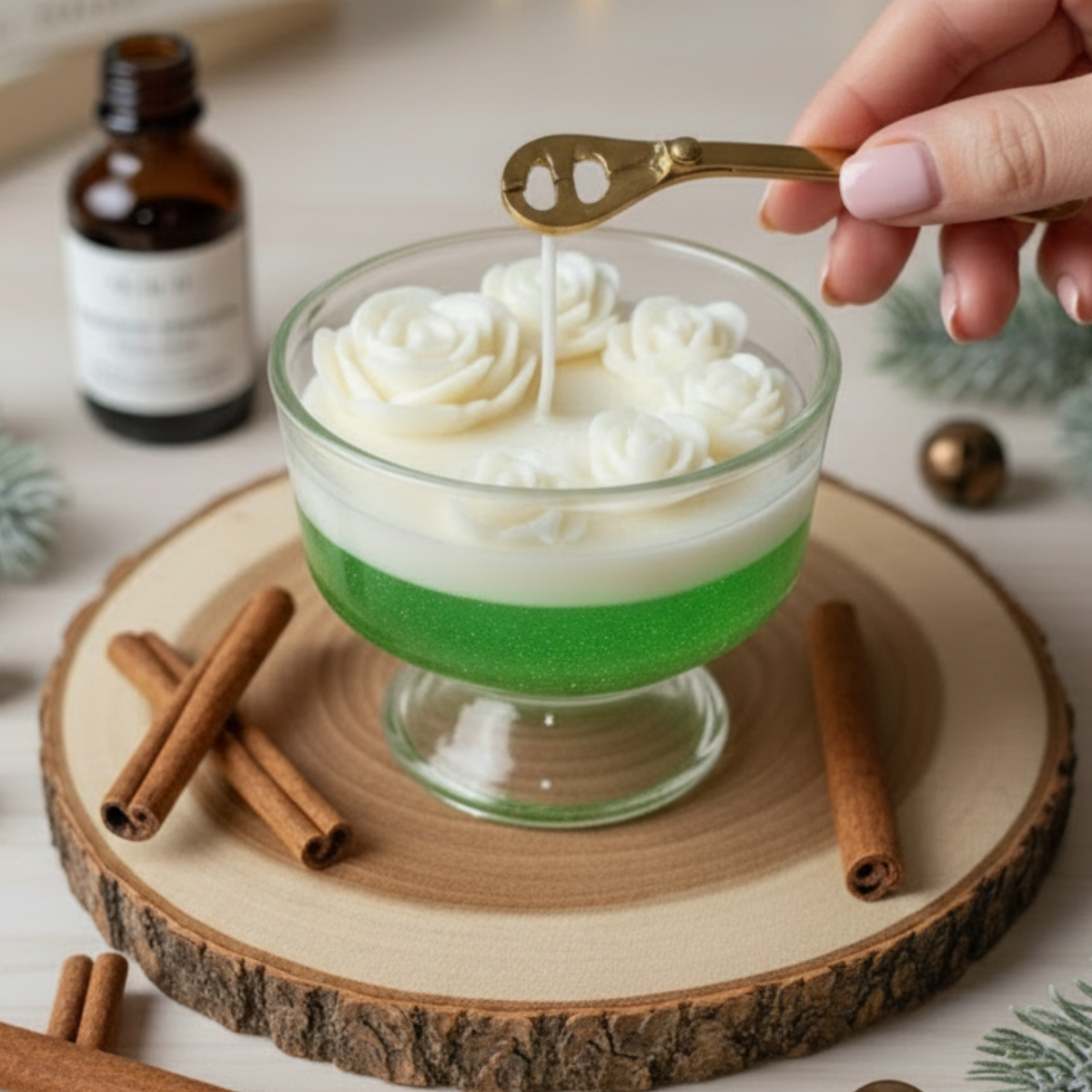 Rosy Cheesecake Multi Rose Gel Candle | Perfect for Home Décor & Gifting 2