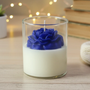 Blue Rose Candle Scented Lovely Candle Smooth Oud Aroma | Scented Candle