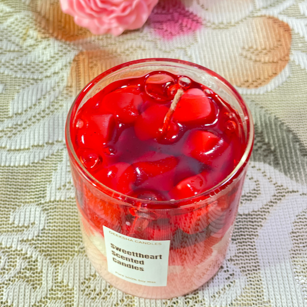 Extra Sweetheart Flame Redhurt – Romantic Gift Candle | Handcrafted Soy Wax for Special Moments