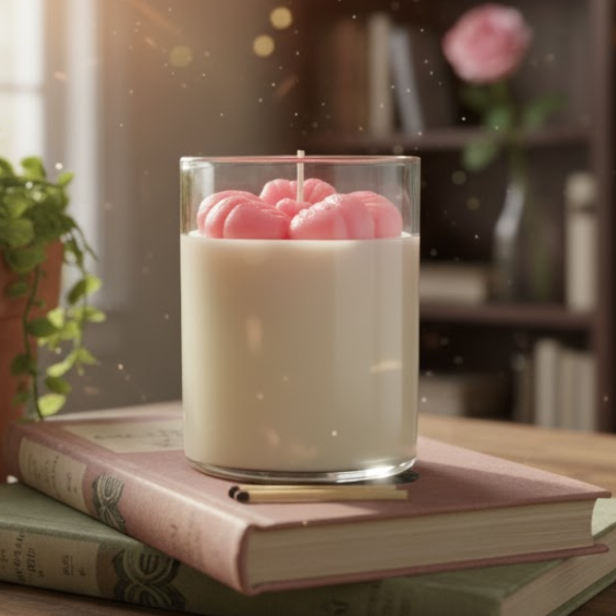 Flowers Scented Candles | Blooming Floral Aroma | 100% Soy Wax | 30+ Hour Burn | Deeksha Candles