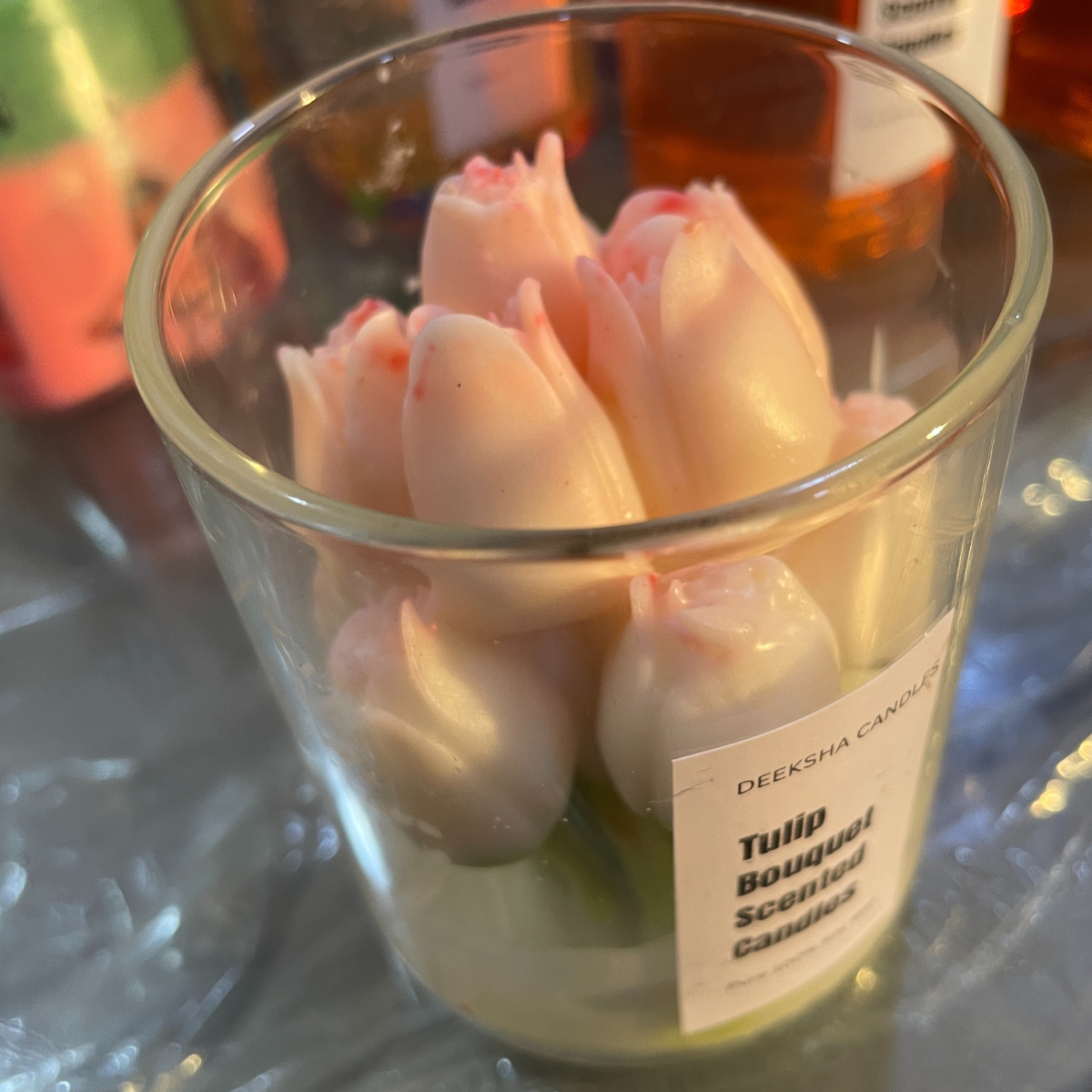 Tulip Bouquet Scented Candles Lovely Candle Smooth Oud Aroma | Scented Candle