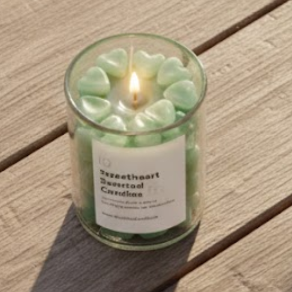 Sweetheart Candle | Scented Lovely Candle Jelly Candle Smooth Oud Aroma | 100% Pure Soya Wax | Deeksha Candles
