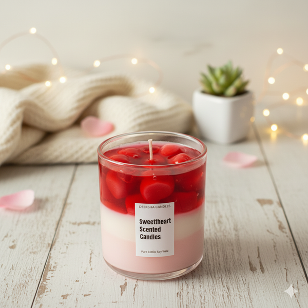 Extra Sweetheart Flame Redhurt – Romantic Gift Candle | Handcrafted Soy Wax for Special Moments