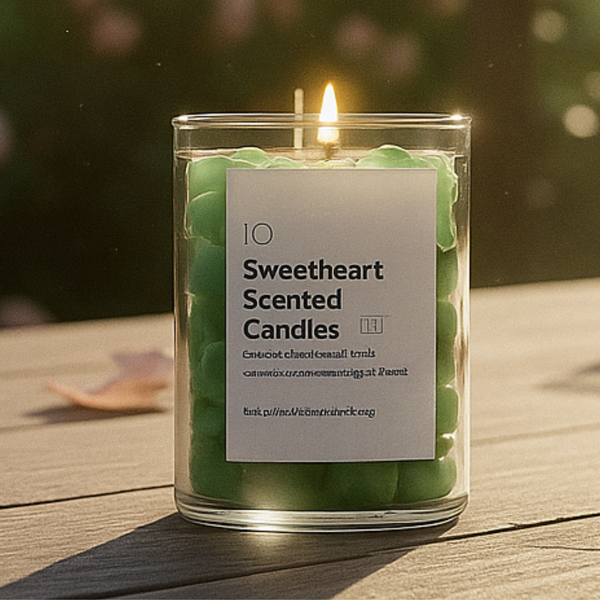Sweetheart Candle | Scented Lovely Candle Jelly Candle Smooth Oud Aroma | 100% Pure Soya Wax | Deeksha Candles
