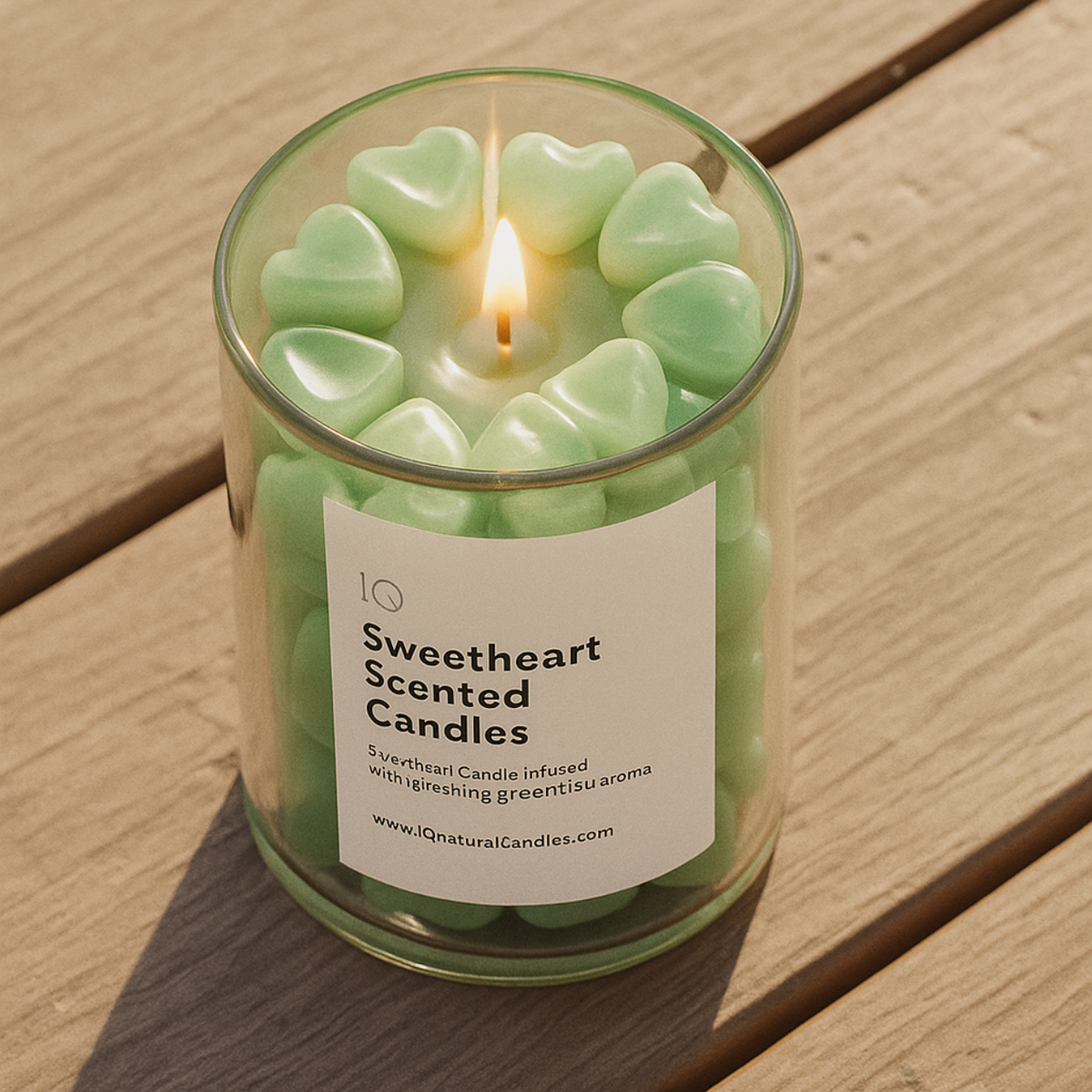 Sweetheart Candle | Scented Lovely Candle Jelly Candle Smooth Oud Aroma | 100% Pure Soya Wax | Deeksha Candles