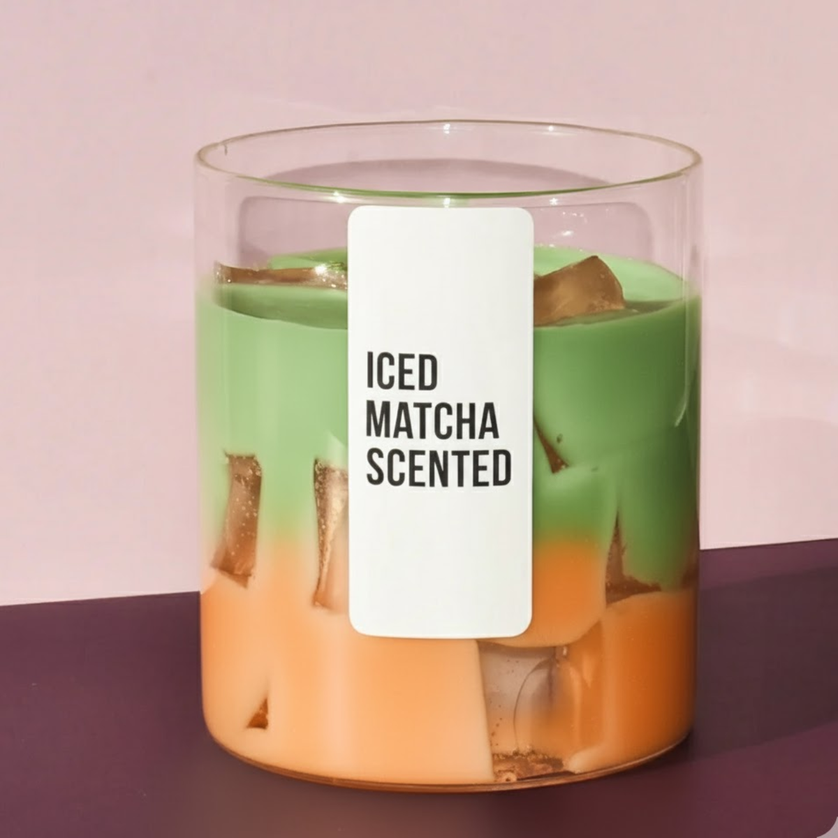 Jelly Candle Iced Matcha Scented Candle Jelly Candle Smooth Oud Aroma