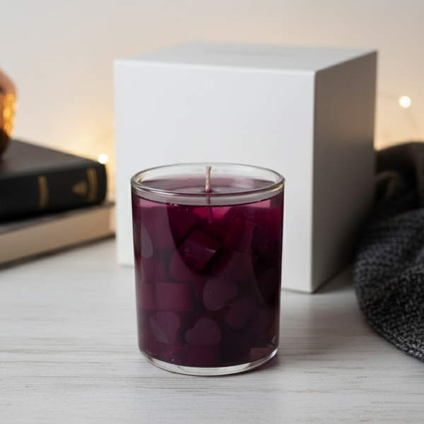 Sweetheart Candle | Scented Lovely Candle Jelly Candle Smooth Oud Aroma | 100% Pure Soya Wax