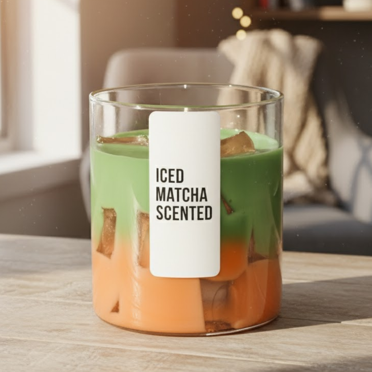 Jelly Candle Iced Matcha Scented Candle Jelly Candle Smooth Oud Aroma