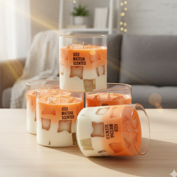 Jelly Candle Iced Matcha Scented Candle Jelly Candle Smooth Oud Aroma