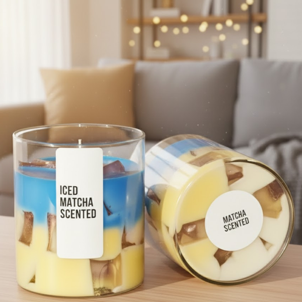 Refreshing Cool Aroma | Iced Scented Candle | 100% Soy Wax