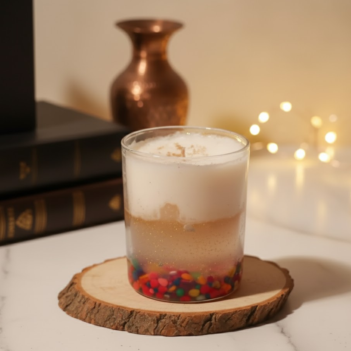 Gel And Soy Wax Candle | Colorful Gel Design | 100% Soy Wax | 30+ Hour Burn | Deeksha Candles