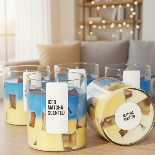 Refreshing Cool Aroma | Iced Scented Candle | 100% Soy Wax