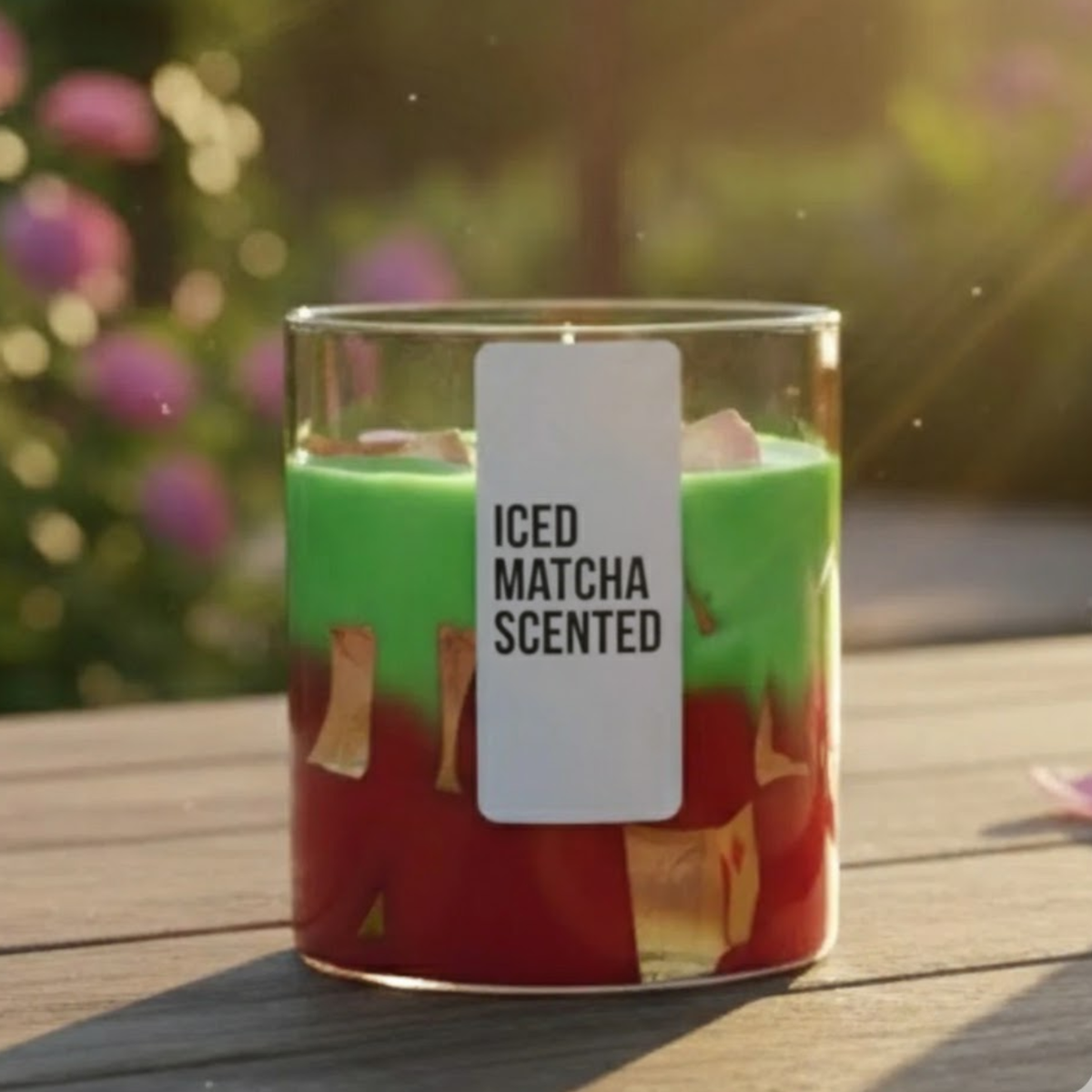 Iced Matcha Scented Candle – Smooth Oud Aroma | Deekshs Candles