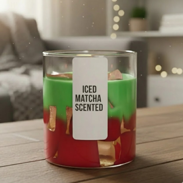 Iced Matcha Scented Candle – Smooth Oud Aroma | Deekshs Candles