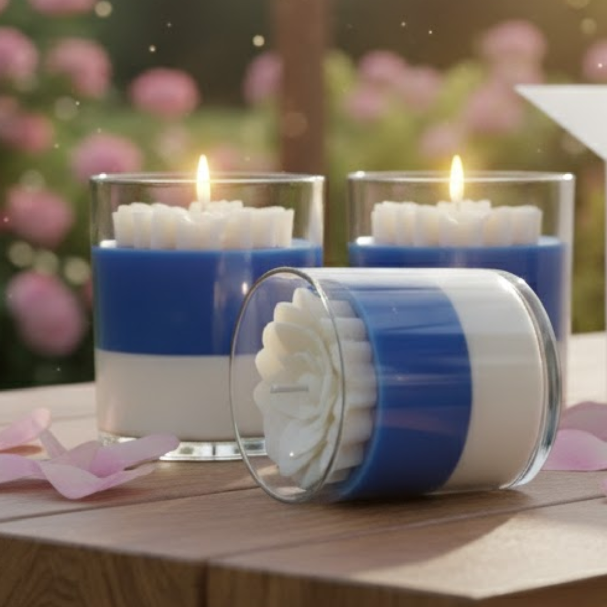 Refreshing Cool Aroma | Iced Scented Candle | 100% Soy Wax | 30+ Hour Burn | Deeksha Candles