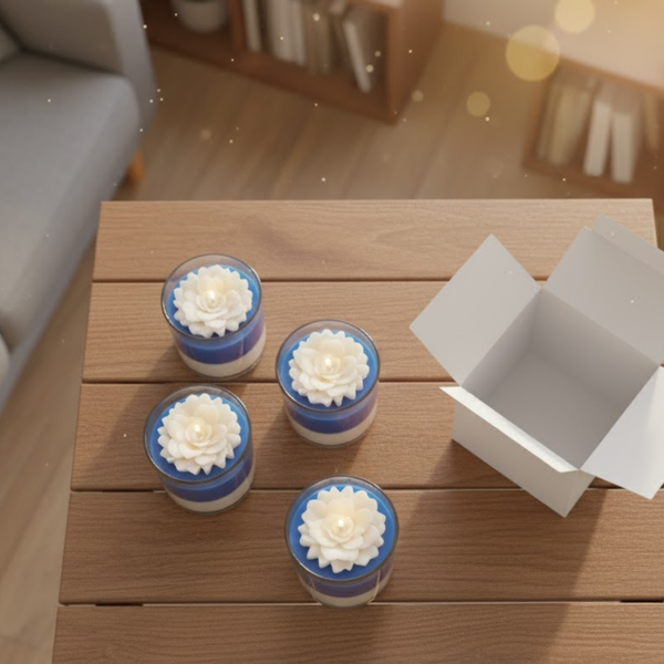 Refreshing Cool Aroma | Iced Scented Candle | 100% Soy Wax | 30+ Hour Burn | Deeksha Candles