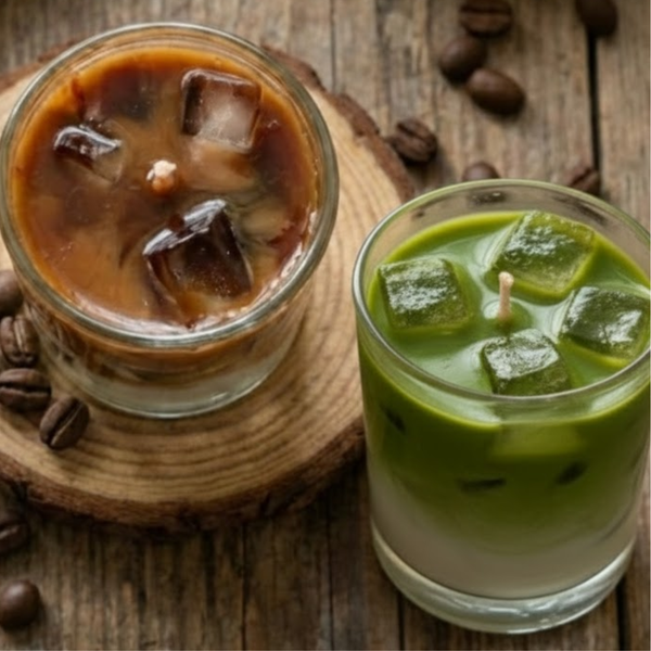 Mini Iced Matcha Latte Candle – Premium Soy & Gel Wax | Perfect for Gifting & Home Decor