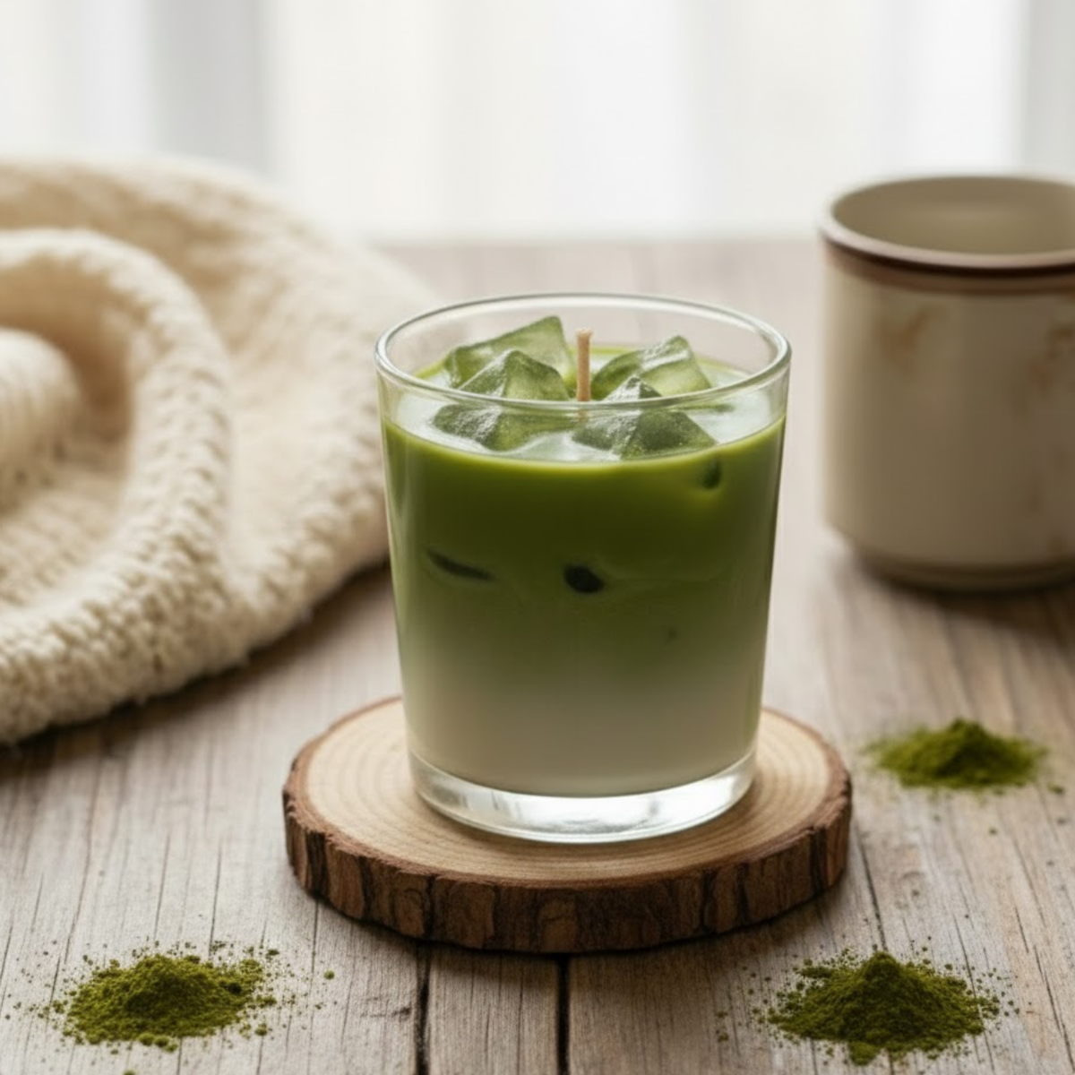 Mini Iced Matcha Latte Candle – Premium Soy & Gel Wax | Perfect for Gifting & Home Decor