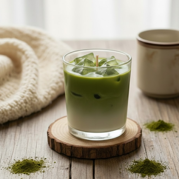 Mini Iced Matcha Latte Candle – Premium Soy & Gel Wax | Perfect for Gifting & Home Decor