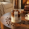 Iced Coffee Scented Candle – Premium Soy & Gel Wax | Coffee & Oud Fragrance | Perfect for Gifting & Home Decor