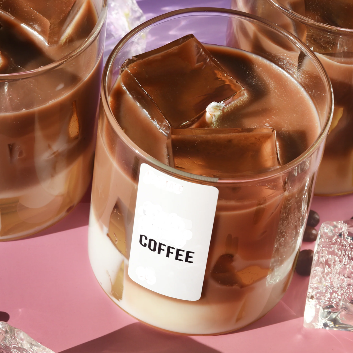 Iced Coffee Scented Candle – Premium Soy & Gel Wax | Coffee & Oud Fragrance | Perfect for Gifting & Home Decor