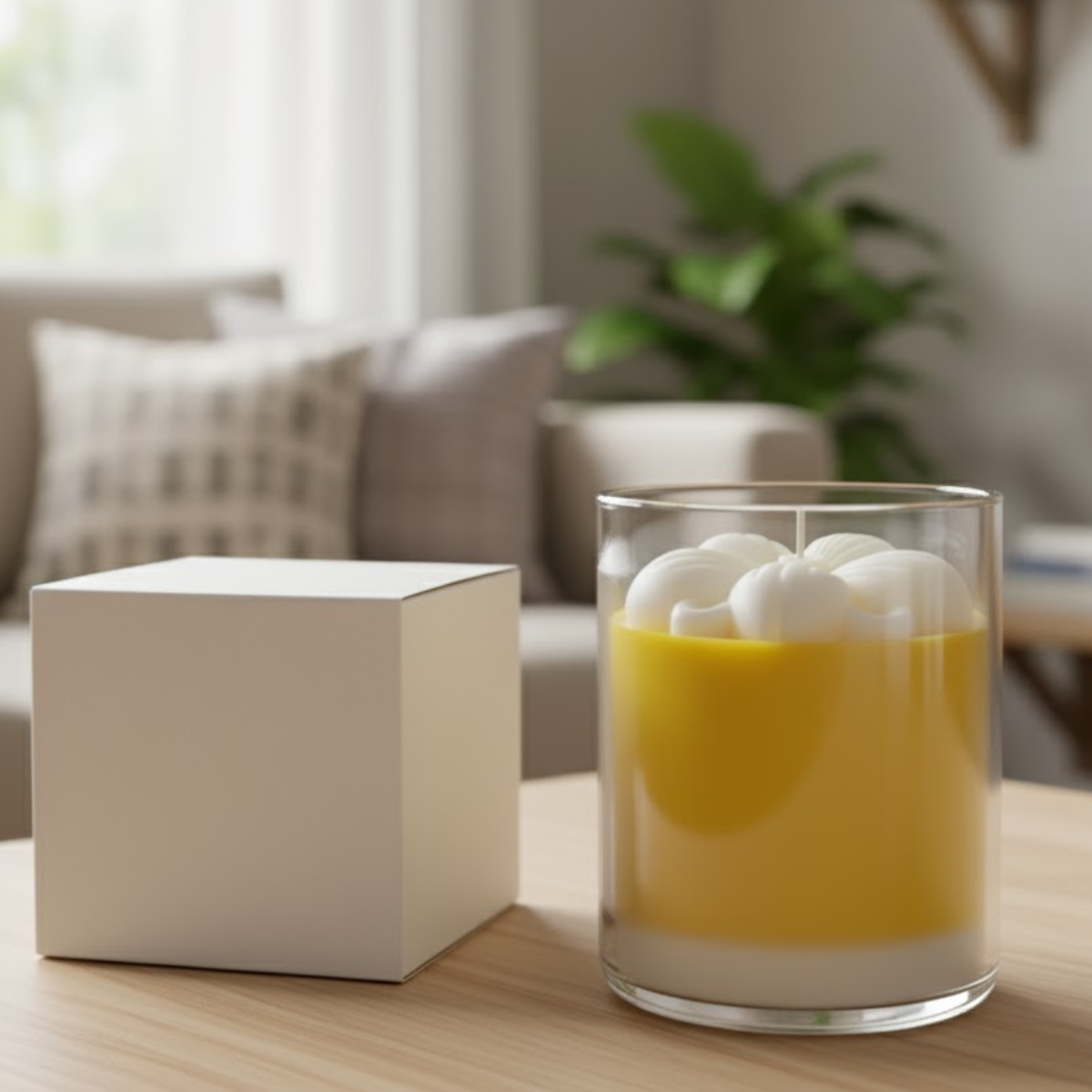 Mango Scented Candle – Premium Soy & Gel Wax Blend