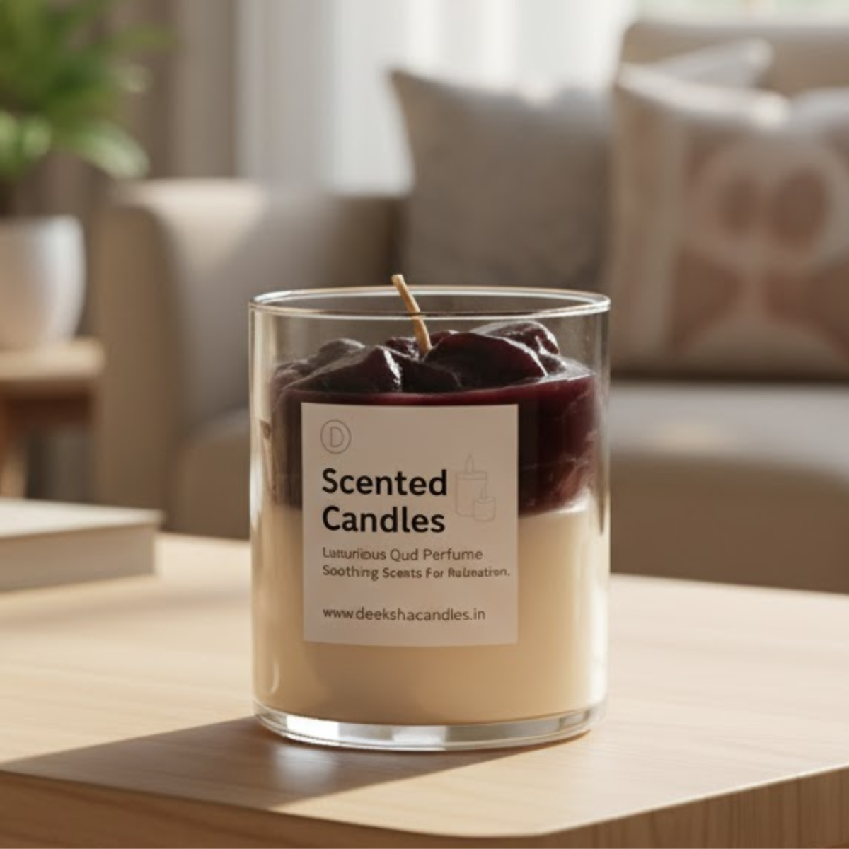 Heart Jelly Candle Iced Scented Lovely Candle Jelly Candle Smooth Oud Aroma