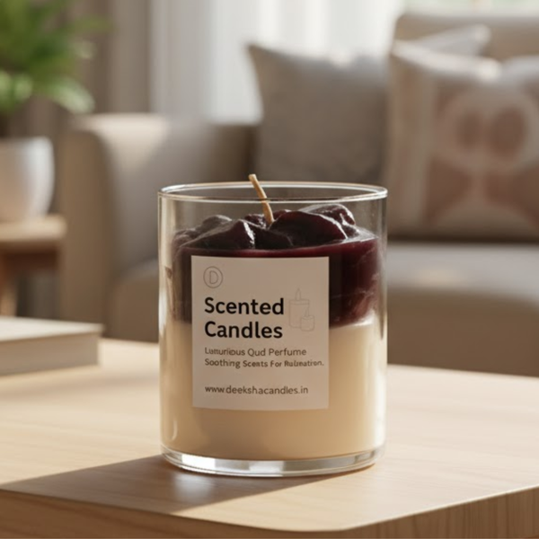 Heart Jelly Candle Iced Scented Lovely Candle Jelly Candle Smooth Oud Aroma