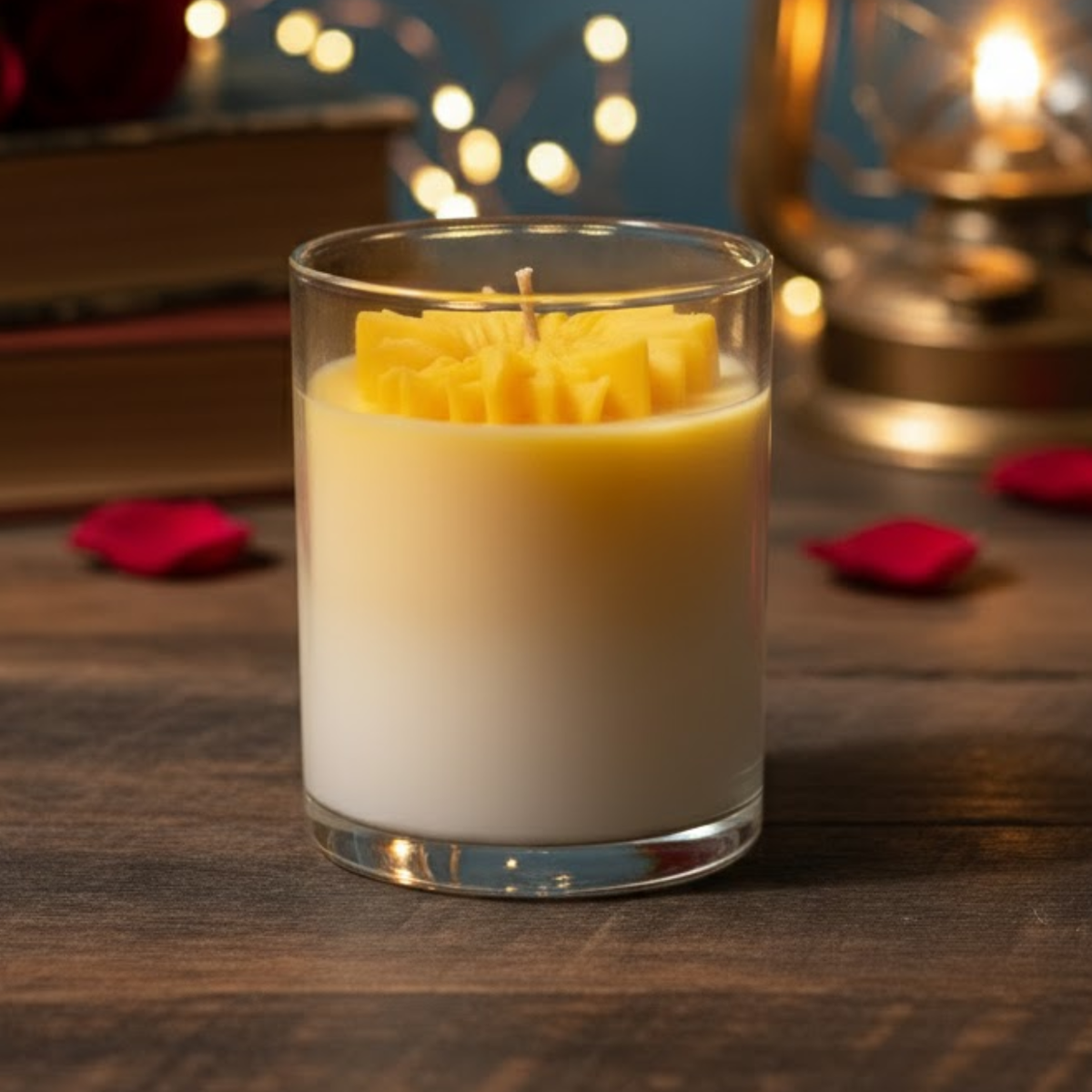 Flower Scented Candle | Pure Floral Essence | Luxurious Oud| 100% Soy Wax | 30+ Hour Burn | Deeksha Candles