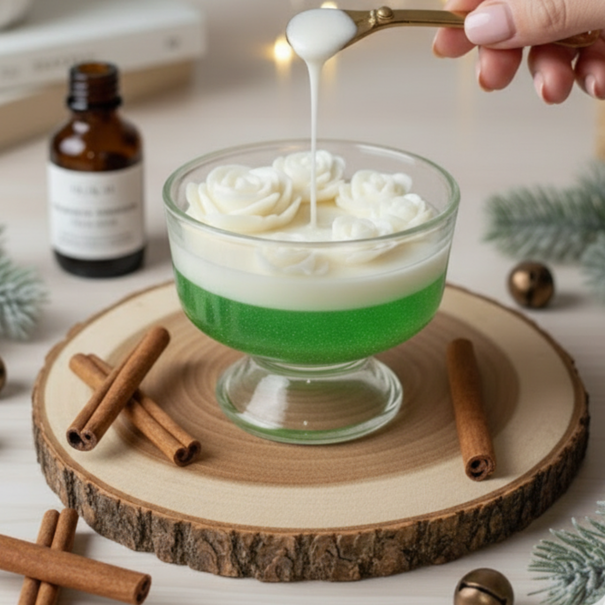 Rosy Cheesecake Multi Rose Gel Candle | Perfect for Home Décor & Gifting 2