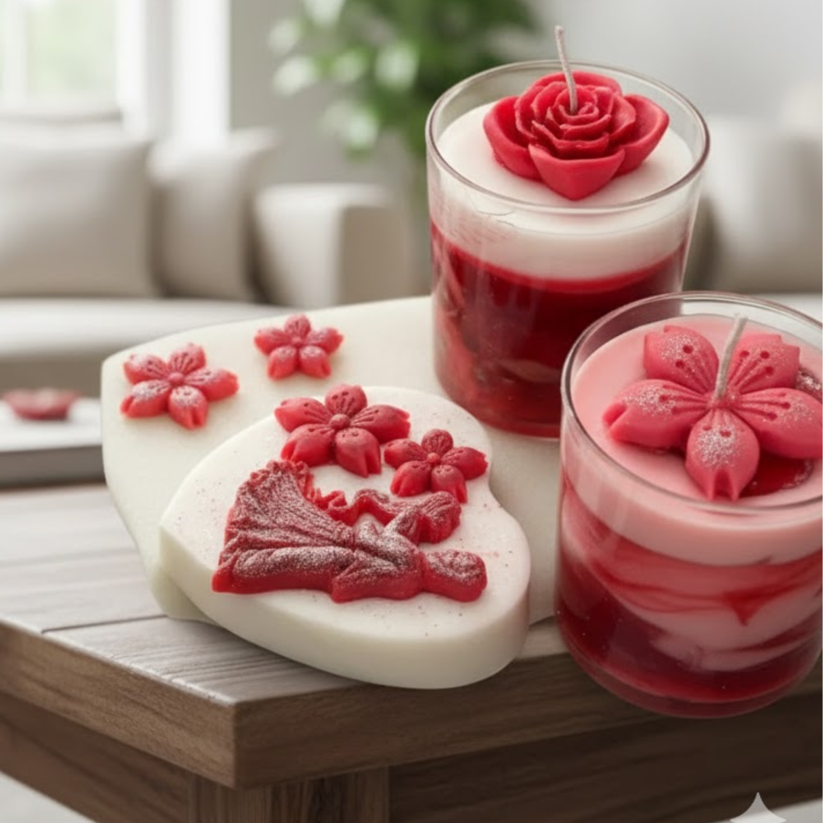 Romantic Scented Candle Set – Pack of 3 | Natural Soy Wax for Cozy Evenings