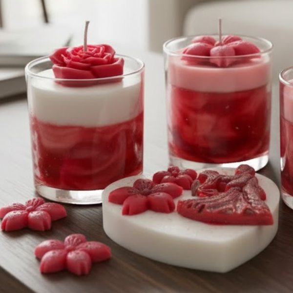 Romantic Scented Candle Set – Pack of 3 | Natural Soy Wax for Cozy Evenings
