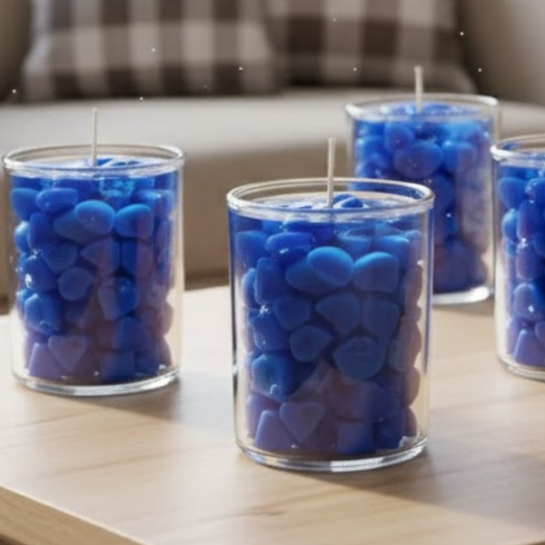 Sweetheart Candle | Scented Lovely Candle Jelly Candle Smooth Oud Aroma and  Lavender | 100% Pure Soya Wax | Deeksha Candles