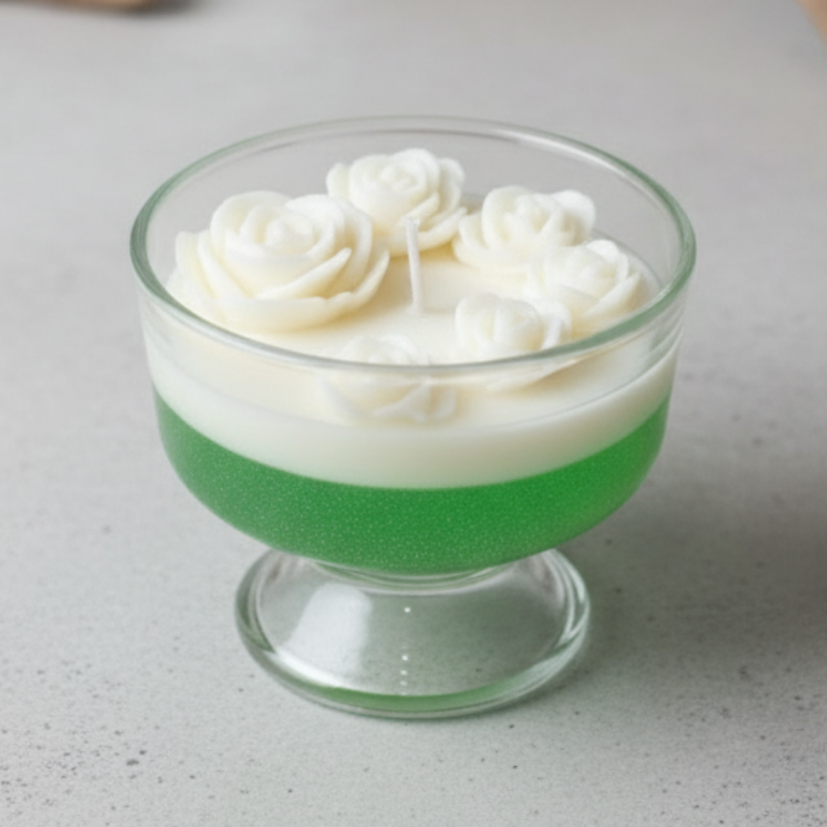 Rosy Cheesecake Multi Rose Gel Candle | Perfect for Home Décor & Gifting 2