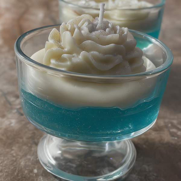 Ocean Bloom Rose Gel Candle | Perfect for Home Décor & Gifting