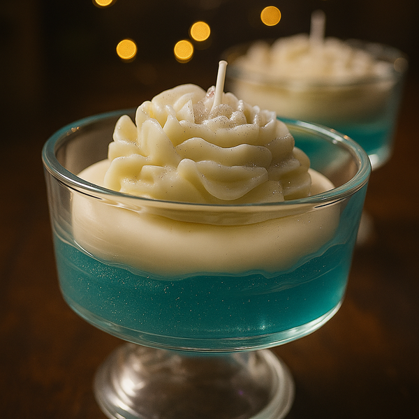 Ocean Bloom Rose Gel Candle | Perfect for Home Décor & Gifting