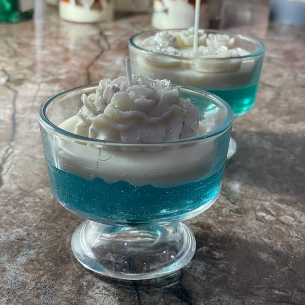Ocean Bloom Rose Gel Candle | Perfect for Home Décor & Gifting