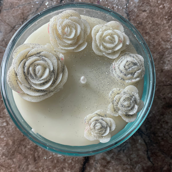 Ocean Bloom Multi Rose Gel Candle | Perfect for Home Décor & Gifting