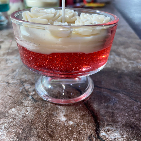 Rosy Cheesecake Multi Rose Gel Candle | Perfect for Home Décor & Gifting