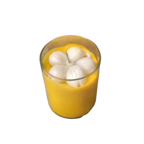 Yellow & White Flowers Candle